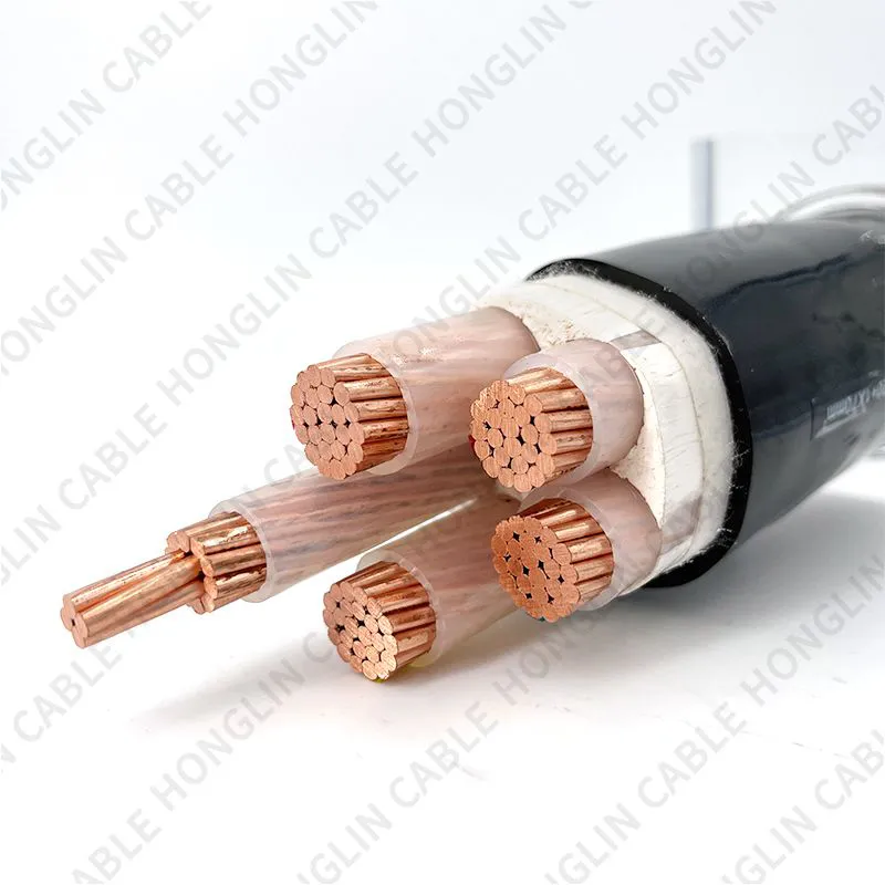 YJV XLPE Insulated PVC Sheathed with Copper Core Low Voltage Power Cable 4x120+1x70mm²