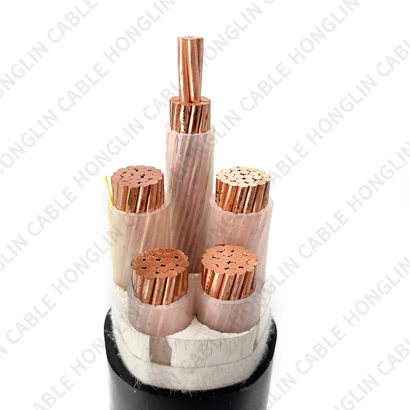 YJV XLPE Insulated PVC Sheathed with Copper Core Low Voltage Power Cable 4x120+1x70mm²