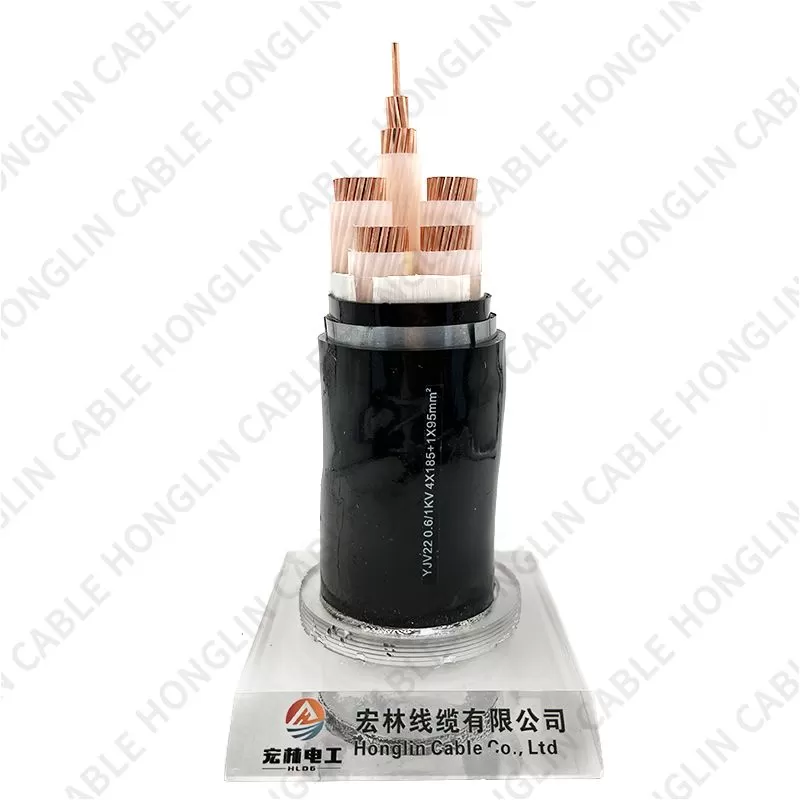 YJV22 XLPE Insulated PVC Sheathed Steel Tape Armoured with Copper Core Low Voltage Power Cable