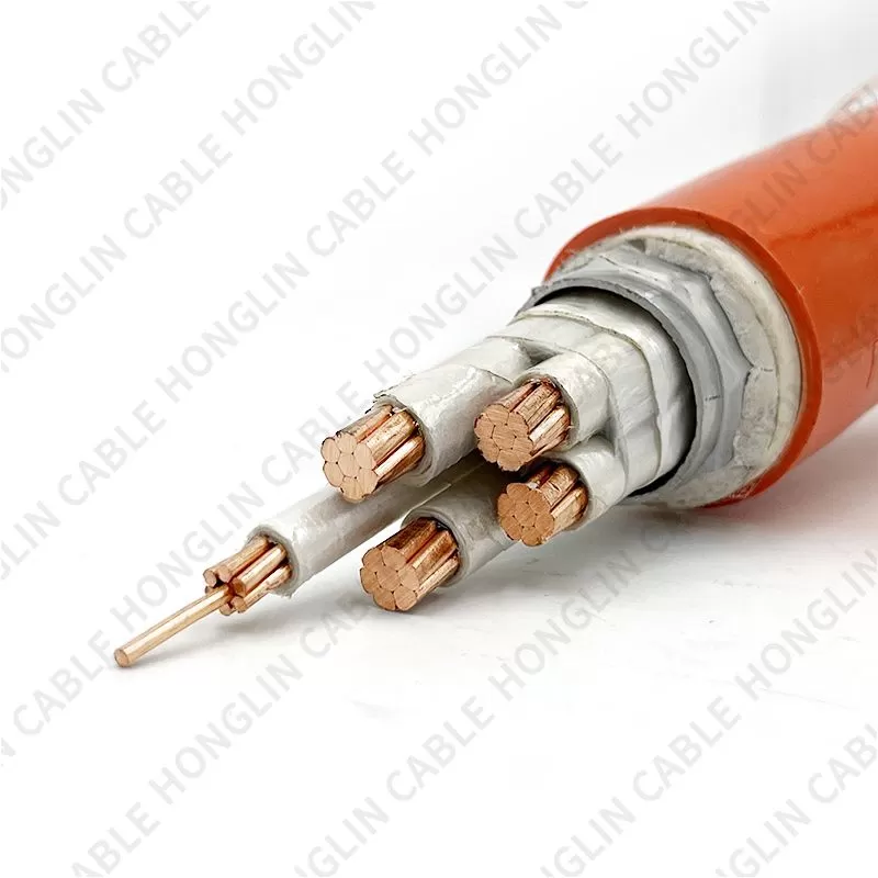 Copper core BTLY aluminum sheath custom electrical test wire fireproof Low power cable