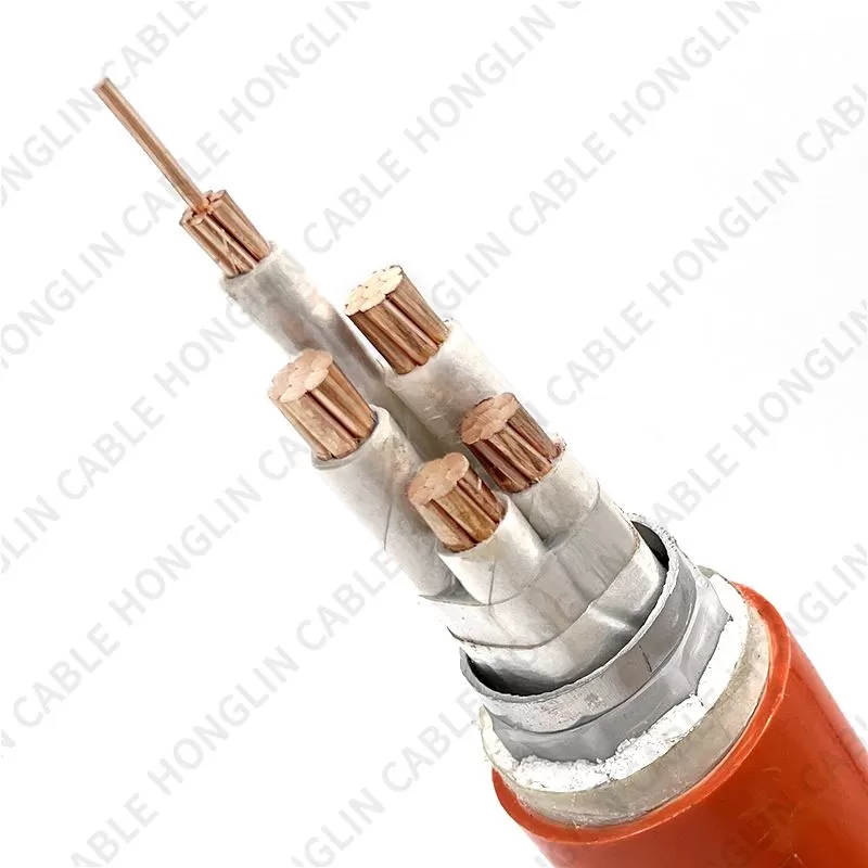 Copper core BTLY aluminum sheath custom electrical test wire fireproof Low power cable