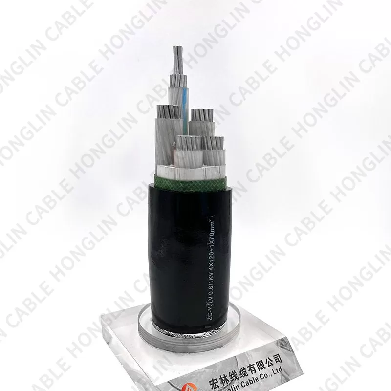 Factory wholesale low voltage aluminum power cables with PVC jacket 4+1 cores aluminum cable wires for construction 4x120+1x70mm²