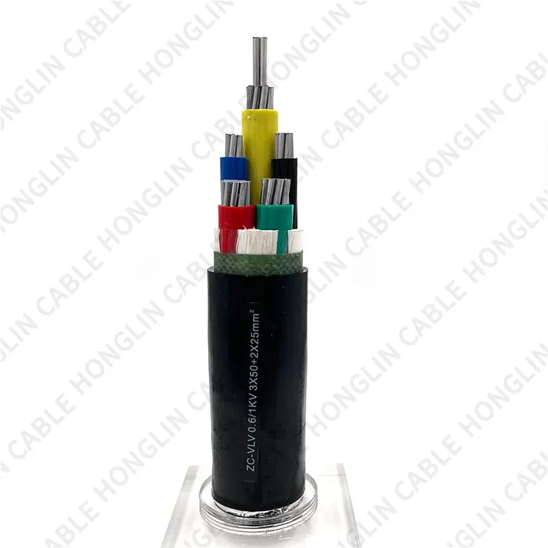 Manufacturer VLV cables low voltage 5 core underground power cable with high quality 3x50+2x25mm²