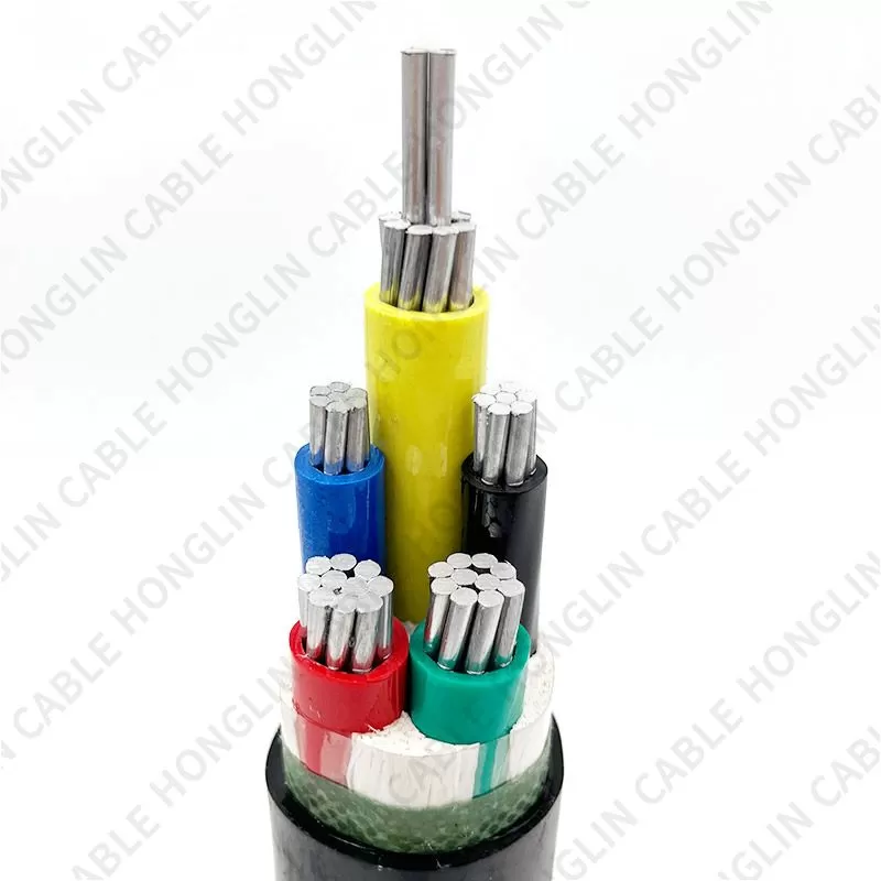 Manufacturer VLV cables low voltage 5 core underground power cable with high quality 3x50+2x25mm²