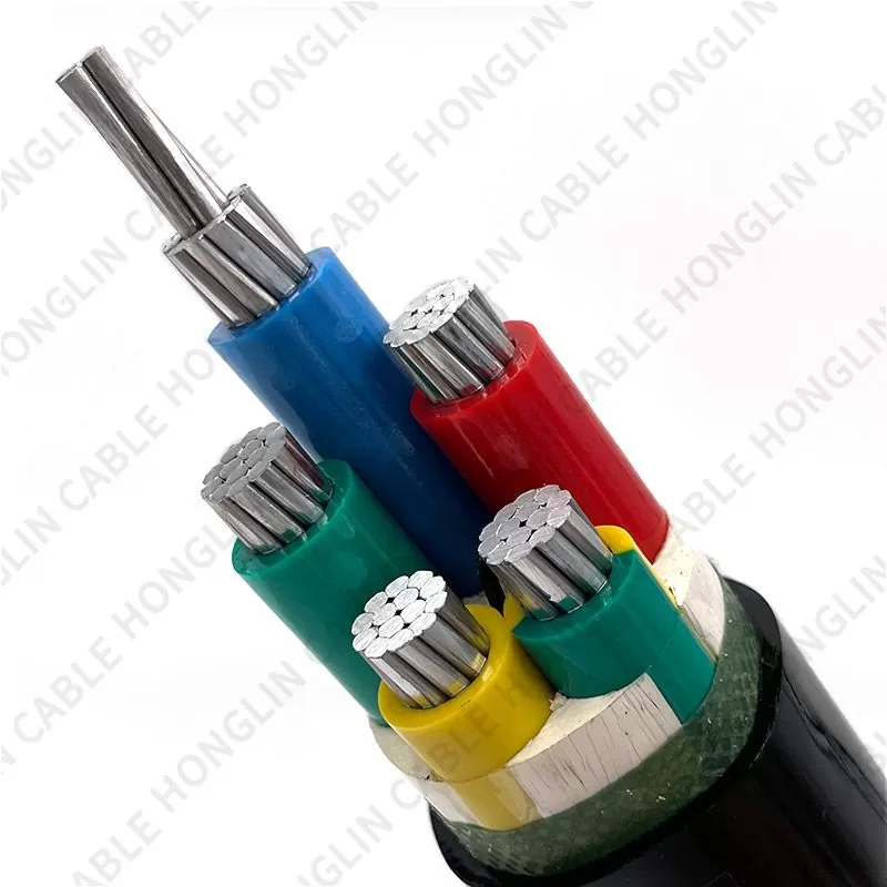 Manufacture supplier Multi-core aluminum core low price power wire electrical cables 5X70mm²