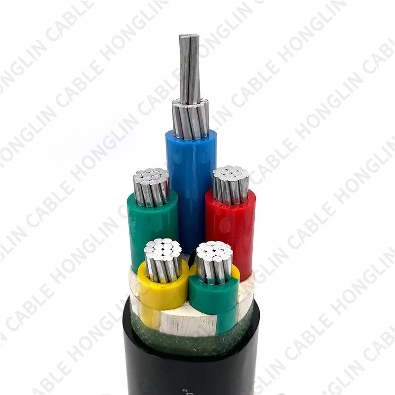 Manufacture supplier Multi-core aluminum core low price power wire electrical cables 5X70mm²