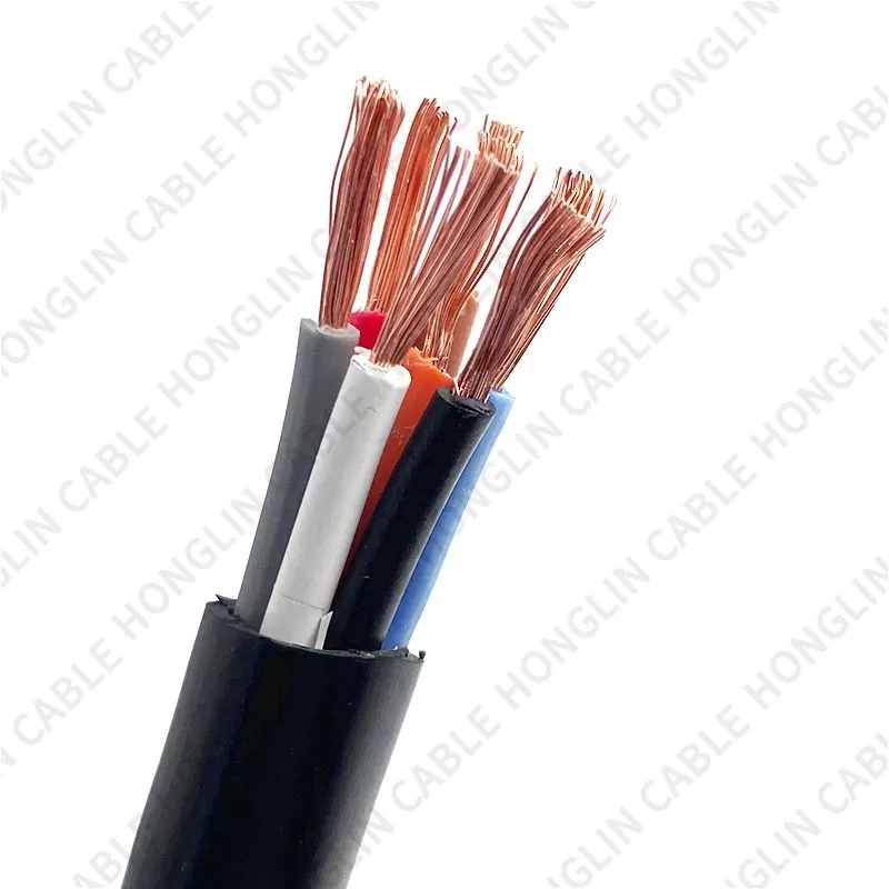 Copper Core PVC Insulated Flexible Cable KVVR/RVV Multi-core PVC sheathed flexible cable use for Building