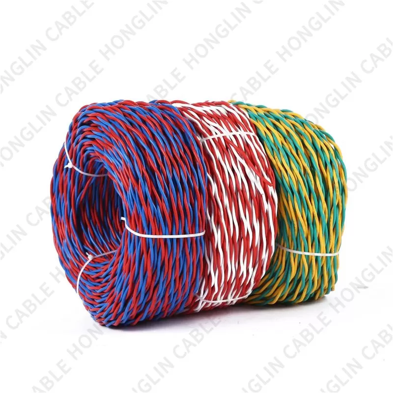 RVS copper-core polyvinyl chloride insulated twisted-type flexible wire for connection, twisted multi-strand flexible wire