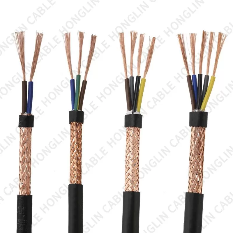 RVVP/ZR-RVVP Flame Retardant Shielded Cable, suitable for signal transmission, Flame retardant, shielded, prevent electromagnetic interference, prevent electrostatic interference