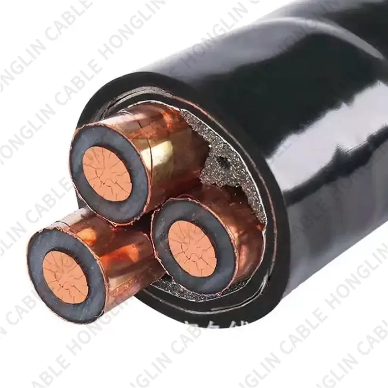 Copper Core PVC insulated steel tape armored sheathed power cable high voltage cable, Customized Available