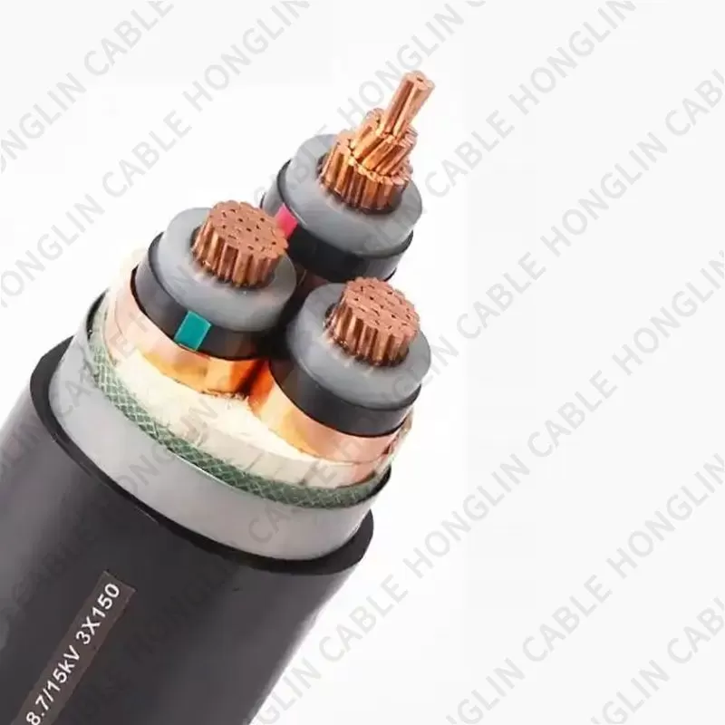 Copper Core PVC insulated steel tape armored sheathed power cable high voltage cable, Customized Available