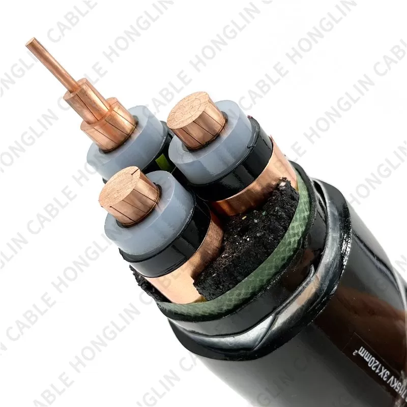 High voltage cable copper wire YJV22 free samples steel tape armored sheathed