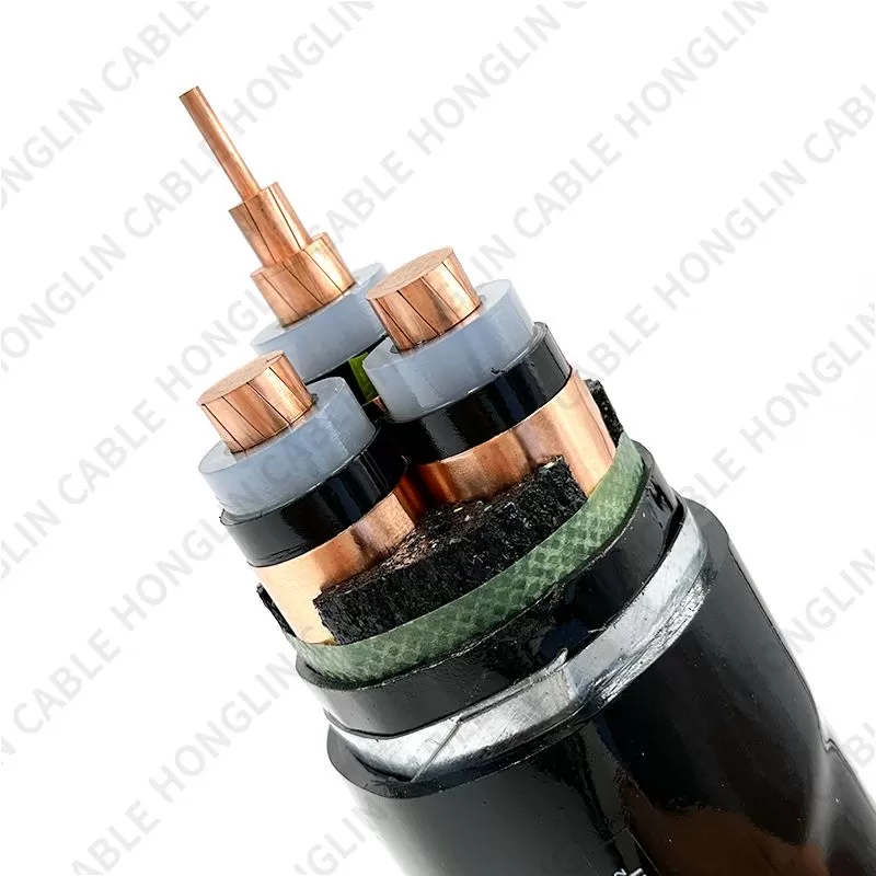 High voltage cable copper wire YJV22 free samples steel tape armored sheathed