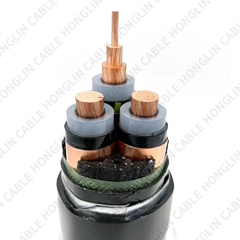 High voltage cable copper wire YJV22 free samples steel tape armored sheathed