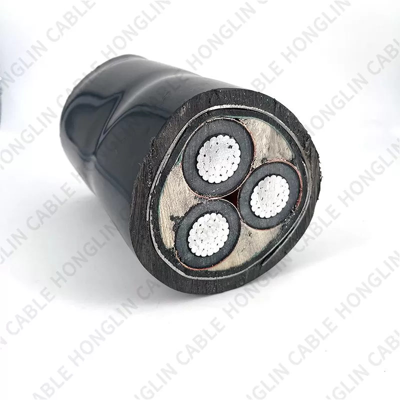 Aluminum Core, PVC insulated steel tape armored sheathed power cable high voltage cable