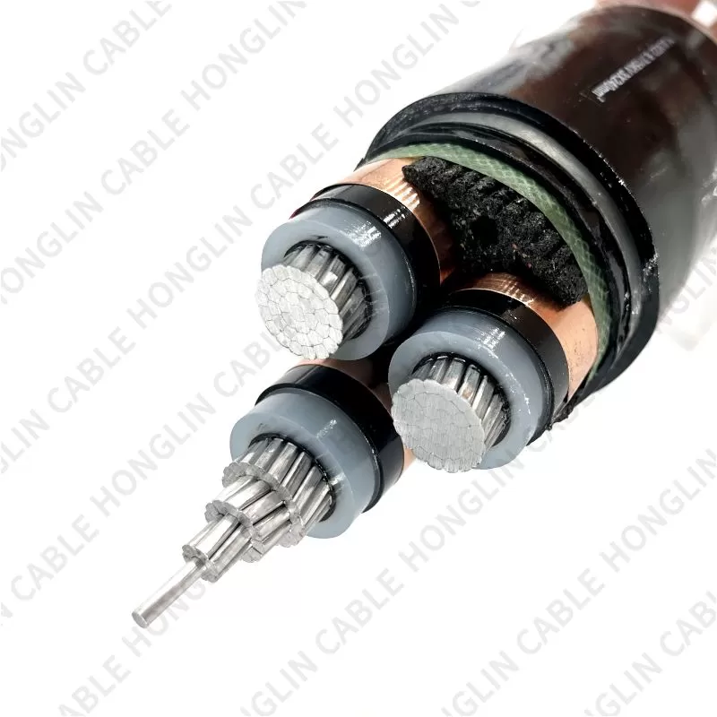 High Voltage Armoured Cable 3 Core Aluminum Cable Distribution Underground Electrical Cable