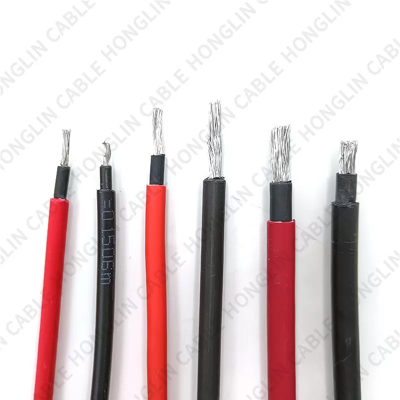 XLPE insulated tinned copper photovoltaic wire 2.5MM 4MM 6MM 10MM 16MM 35MM photovoltaic cable solar DC panel power cord