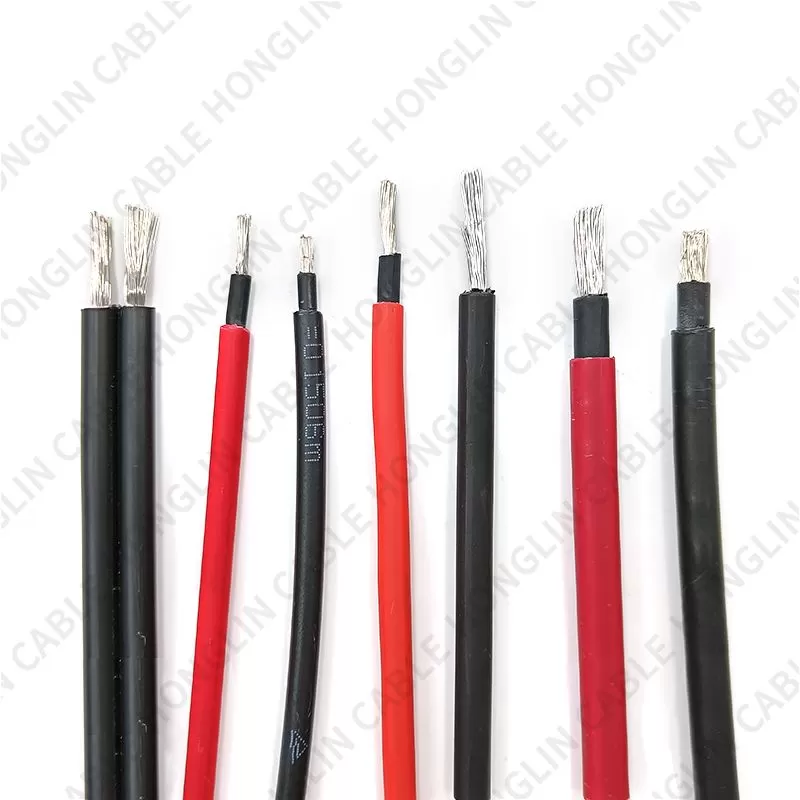 XLPE insulated tinned copper photovoltaic wire 2.5MM 4MM 6MM 10MM 16MM 35MM photovoltaic cable solar DC panel power cord