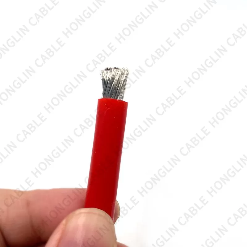 Factory price new heat resistants Flexible Silicone Copper Wires Cable 6awg 18awg 24awg  Tinned Copper Wires high voltage wire for solar battery