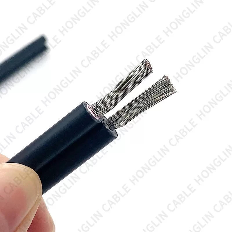 Single Two Core Solar Flexible Cable Tinned Copper Solar Wire 2.5mm 4mm 6mm Cable Solar DC Panel Power Cable