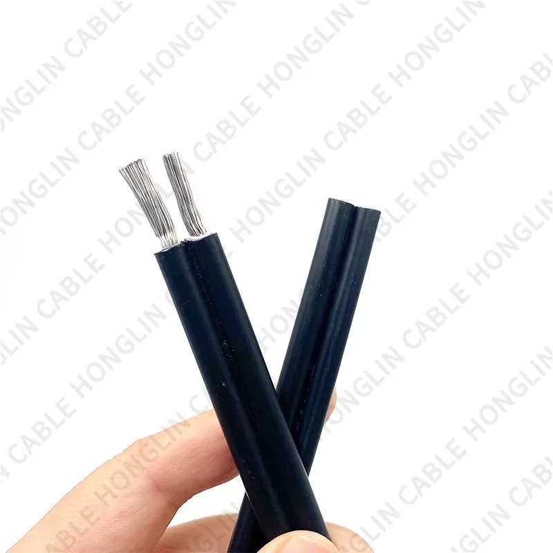 Single Two Core Solar Flexible Cable Tinned Copper Solar Wire 2.5mm 4mm 6mm Cable Solar DC Panel Power Cable