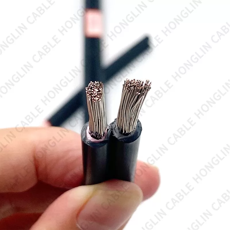 Single Two Core Solar Flexible Cable Tinned Copper Solar Wire 2.5mm 4mm 6mm Cable Solar DC Panel Power Cable