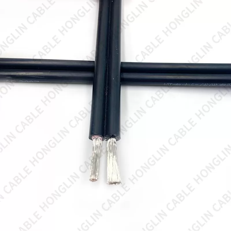 Single Two Core Solar Flexible Cable Tinned Copper Solar Wire 2.5mm 4mm 6mm Cable Solar DC Panel Power Cable