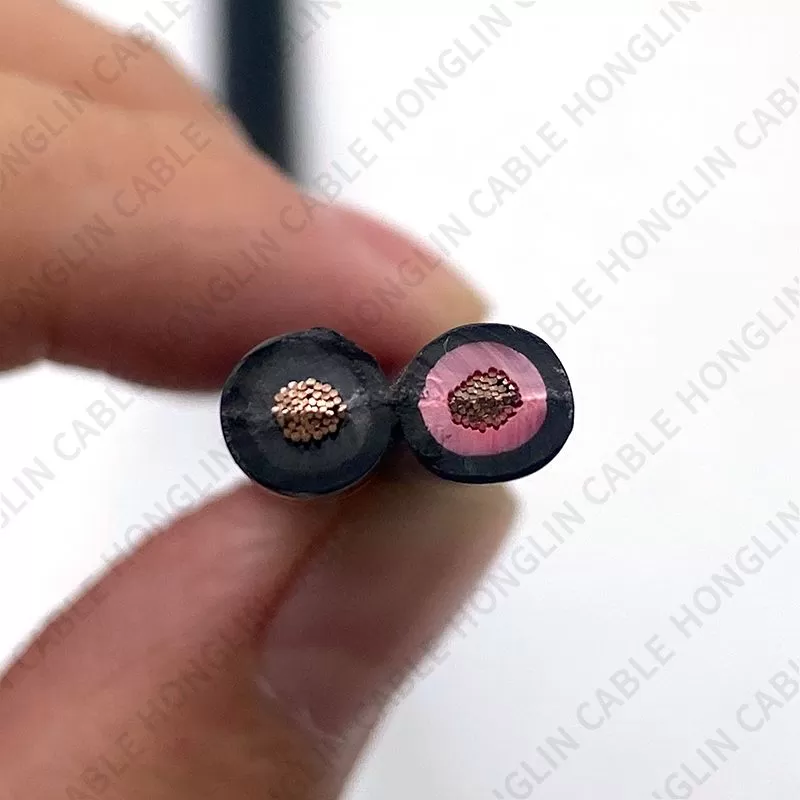 Single Two Core Solar Flexible Cable Tinned Copper Solar Wire 2.5mm 4mm 6mm Cable Solar DC Panel Power Cable