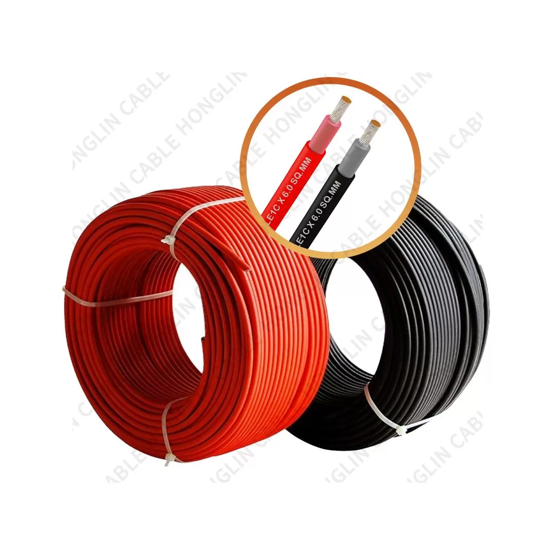 Tuv 100 Meter Roll Twin Core DC Solar Panel 6mm PV Solar Cable For Solar Panel Car Audio Automotive