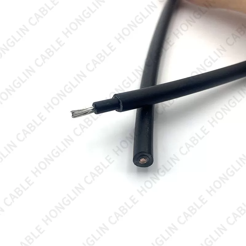 Single core xlpo 2.5mm dc photovoltaic extension connection wire pv solar cable