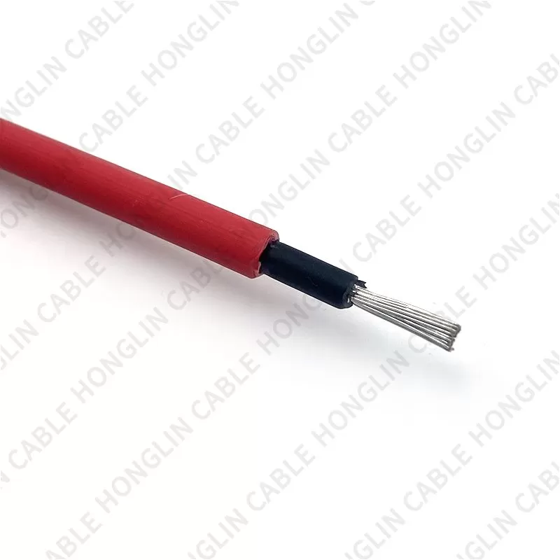 Single core xlpo 2.5mm dc photovoltaic extension connection wire pv solar cable