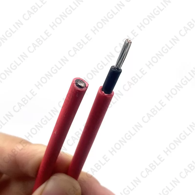 Single core xlpo 2.5mm dc photovoltaic extension connection wire pv solar cable