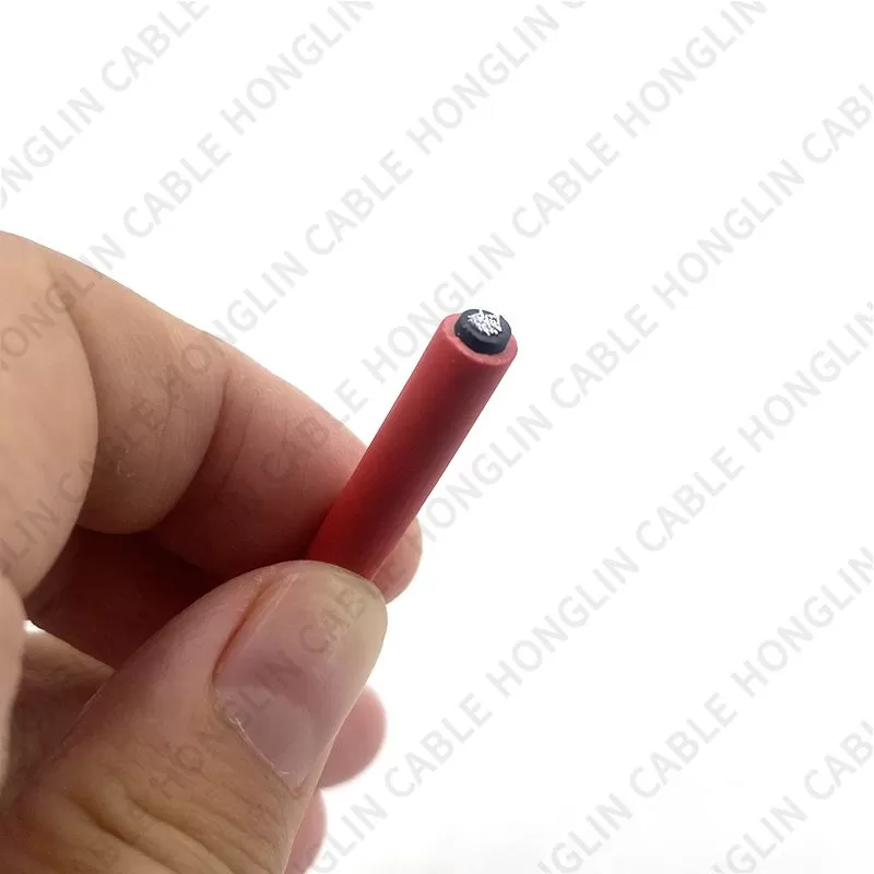 photovoltaic wire rated 1000/2000 volts aluminum alloy conductor xlpe insulation cable red and black 4mm 6mm 10mm