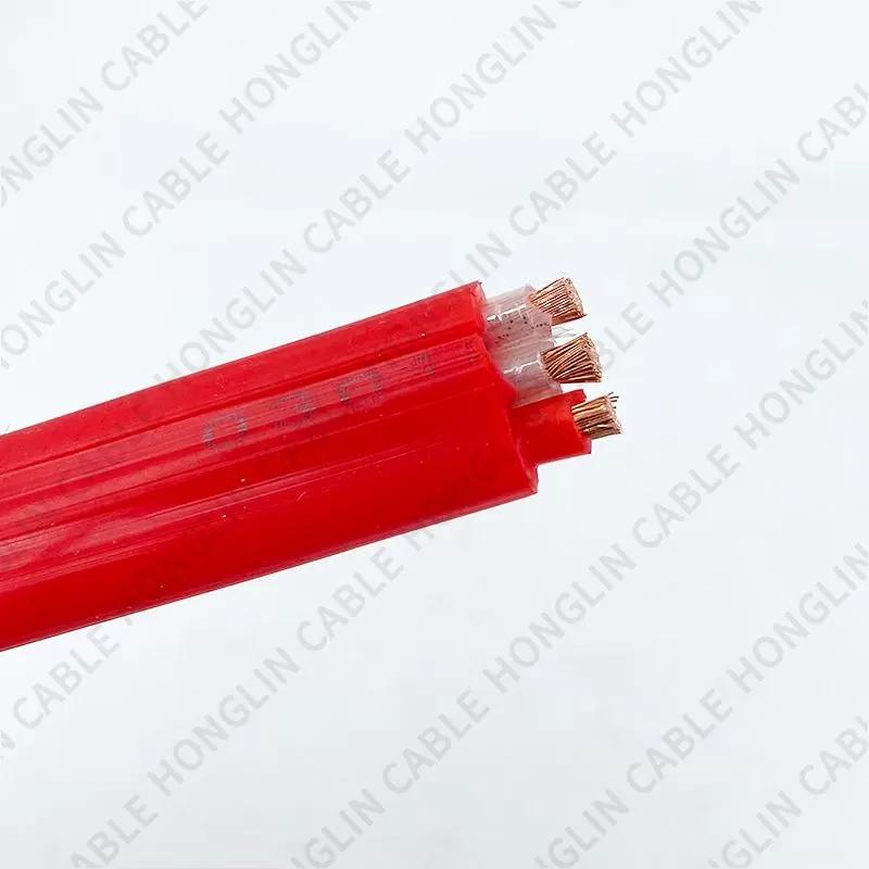 Flat Wire Cable 2 Cores 3 Cores 4 Cores Silicone Rubber Flat Wire Cable