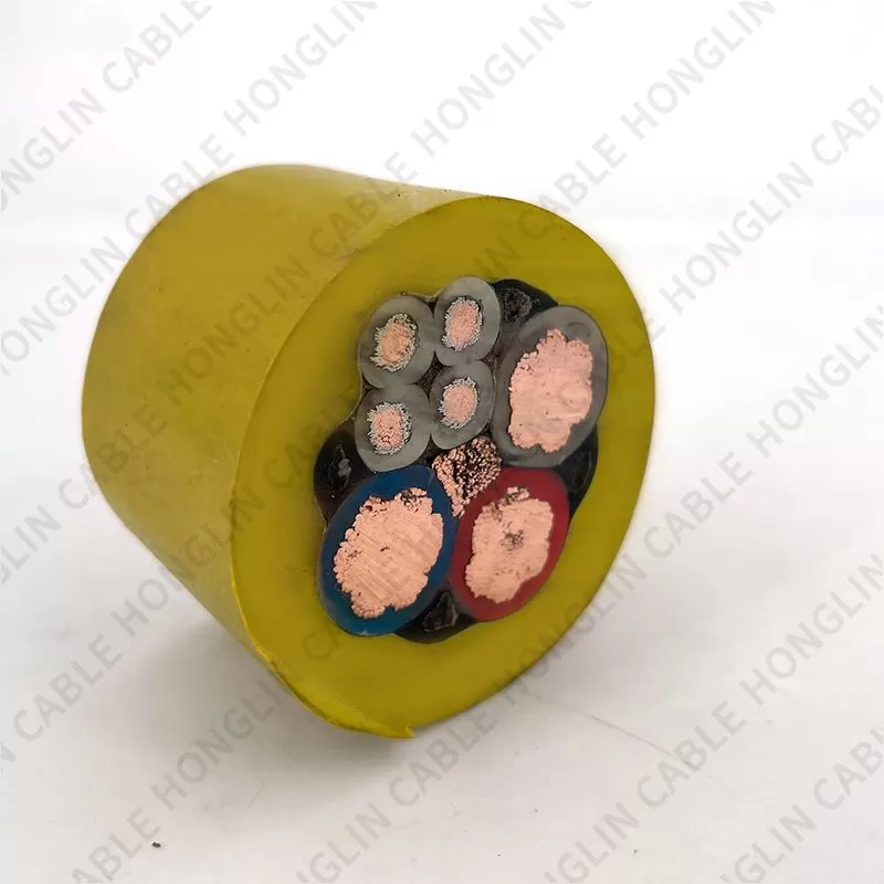 3 Core 4 Core 240mm Flexible Rubber Flame Retardant Explosion Proof Coal Mining Submersible Power Cable