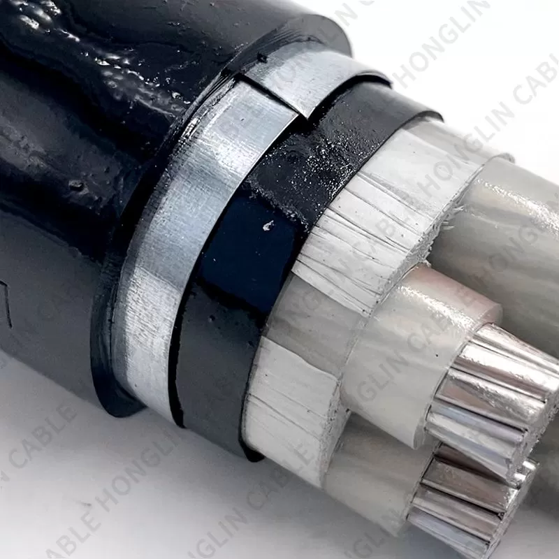 Power Cable Factory Direct Armored Buried Aluminum Black PVC CE Construction Low Voltage aluminum  or Customized