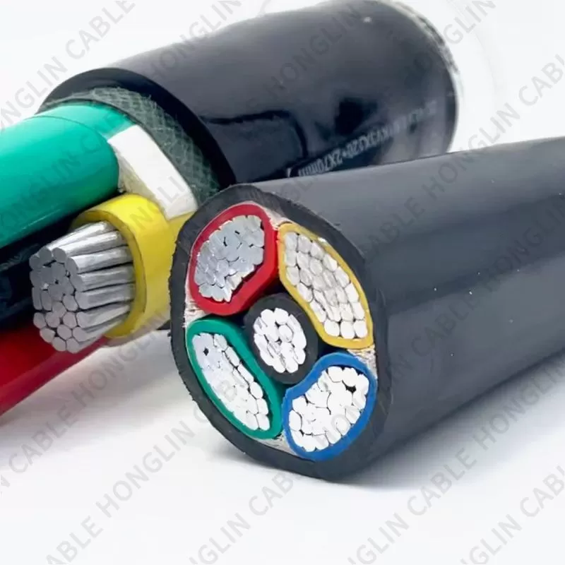 Wholesale 5 core cable medium voltage aluminum core PVC/XLPE insulated cable underground wire type