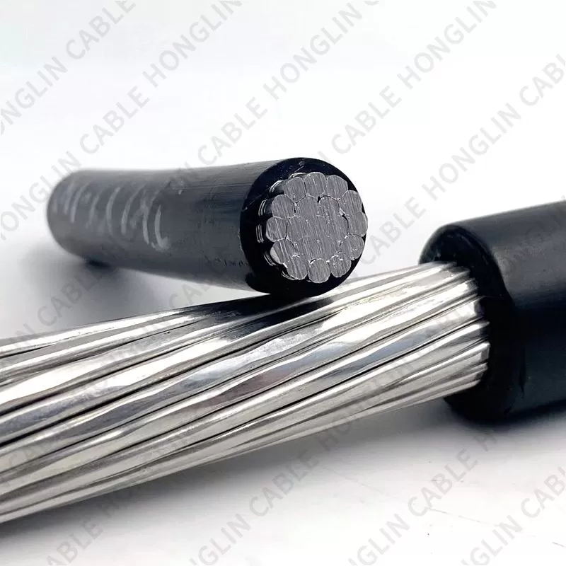 600v/100v abc aerial cable Twisted Aluminium cores power cable manufacturer