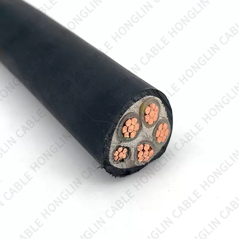 4x35+1x16mm² Pure Copper Crosslinking 5 Core Electric Wire Origin ISO Manufacturer PVC PUR XLPE Insulated Power Cable