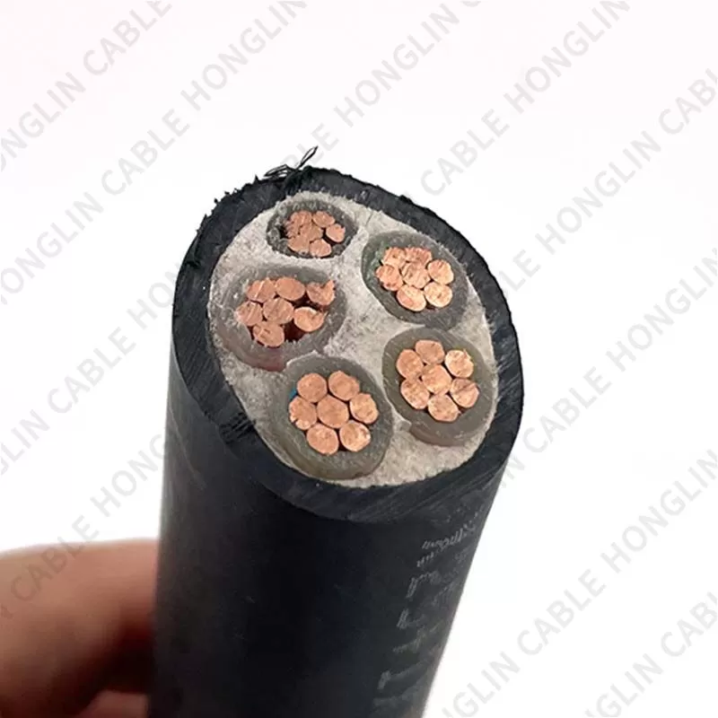 4x35+1x16mm² Pure Copper Crosslinking 5 Core Electric Wire Origin ISO Manufacturer PVC PUR XLPE Insulated Power Cable