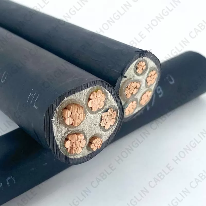 Honglin High quality 5 core copper conductor YJV 0.6 to 1kv XLPE insulated low voltage power cable