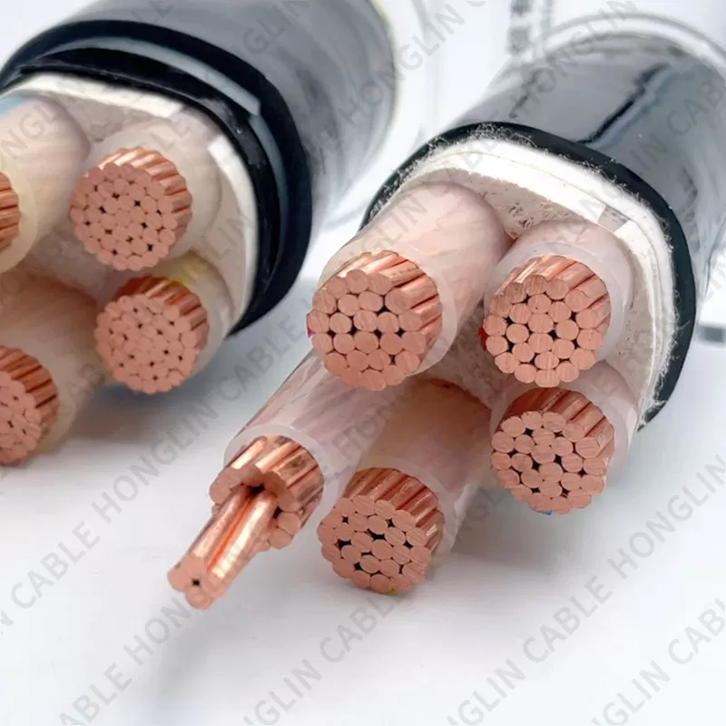 Low voltage copper aluminum core power cable flame retardant electric wire line