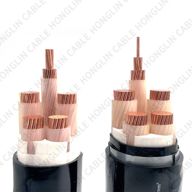 Low voltage copper aluminum core power cable flame retardant electric wire line