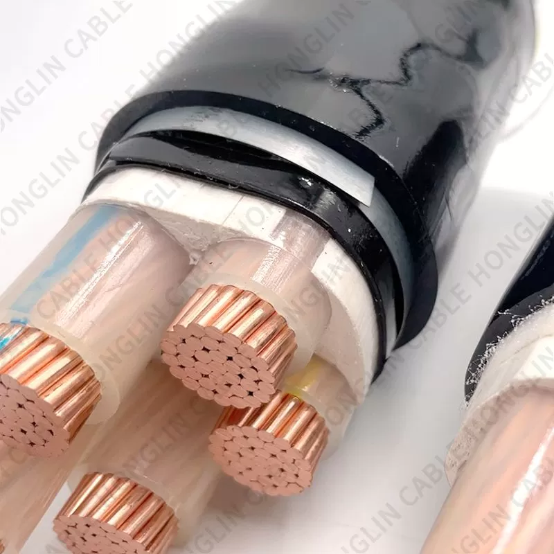 Low voltage copper aluminum core power cable flame retardant electric wire line