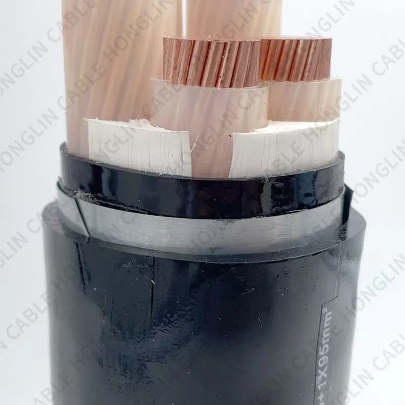 Low voltage copper aluminum core power cable flame retardant electric wire line