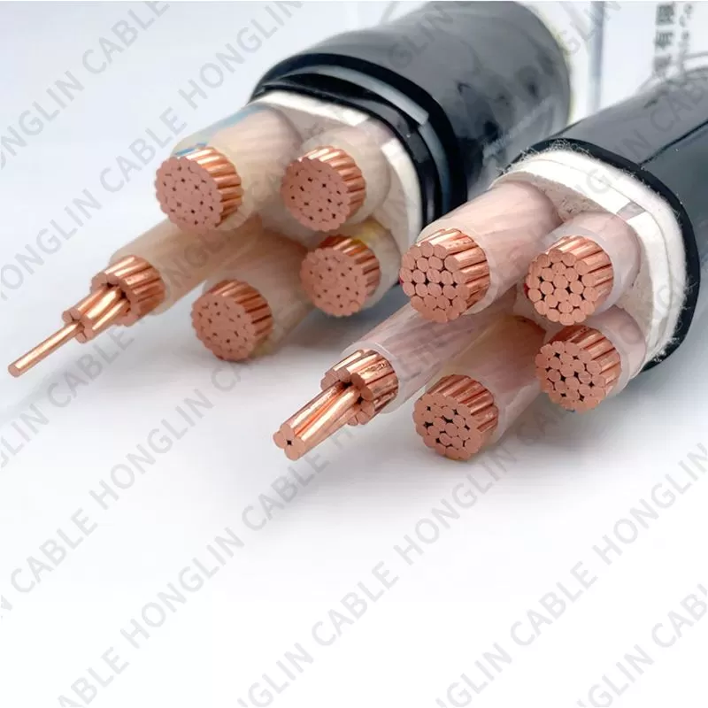 Low voltage copper aluminum core power cable flame retardant electric wire line