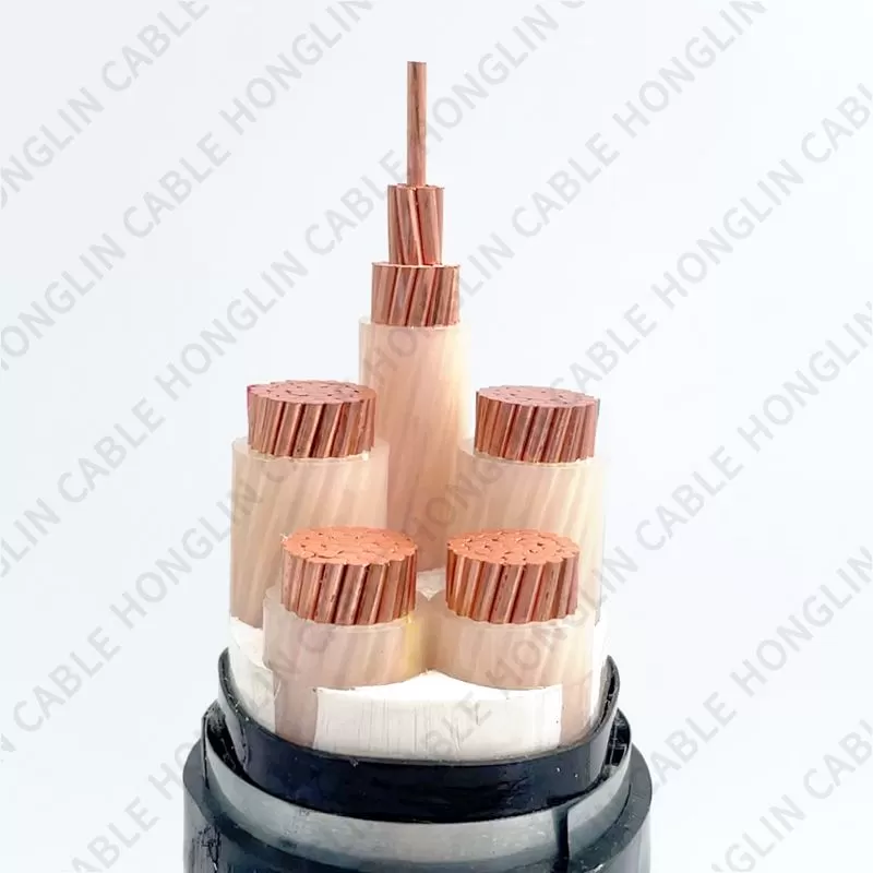 Low voltage copper aluminum core power cable flame retardant electric wire line