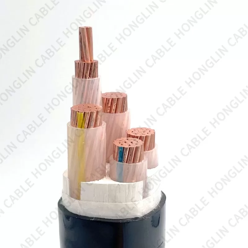 Low voltage copper aluminum core power cable flame retardant electric wire line