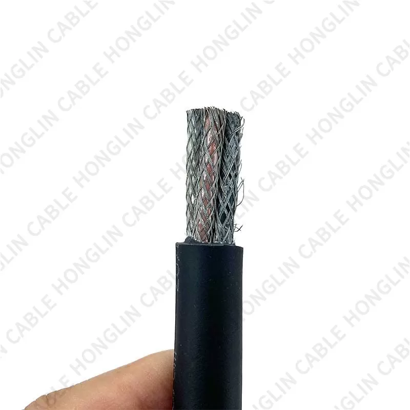 Four cores 4*2.5 mm cable tinned copper conductor and  Rubber Insulated Flexible Cable with Shield