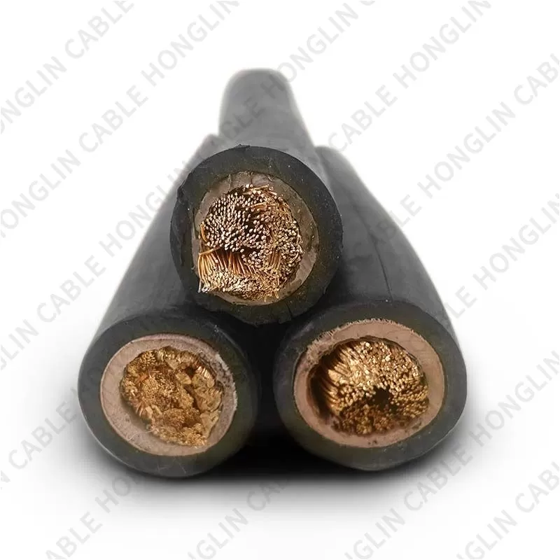 Hot Sale  Double insulation 25mm 35mm 50mm 70sqmm 95mm single core flexible copper  rubber welding cable wire